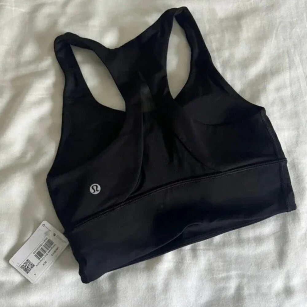 136 Lululemon Invigorate Bra * Long Line - Black - Picture 5 of 7